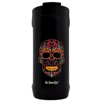Kubek termiczny 2w1 Dr.Bacty Notus 360 ml - Czaszka - czarny