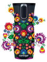 Kubek termiczny Contigo West Loop 2.0 470ml - Folklor - Czarny Mat