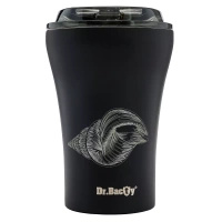 Kubek termiczny z pokrywką Dr.Bacty Apollo 227 ml - Snail - czarny