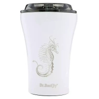 Kubek z grawerem Dr.Bacty Apollo 227 ml - Konik morski - biały
