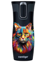 Kubek termiczny Contigo West Loop 2.0 470ml - Kot - Czarny