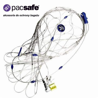 Siatka antykradzieżowa na plecak do zabezpieczenia bagażu Pacsafe 85l (M)