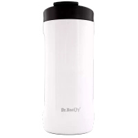 Kubek termiczny na kawę 2w1 Dr.Bacty Notus 360 ml - biały