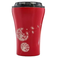 Kubek na kawę Dr.Bacty Apollo 227 ml - Dmuchawce - czerwony