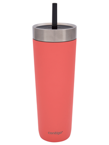 Kubek termiczny ze słomką Contigo Luxe Tumbler 720ml - Coral