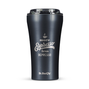 Kubek termiczny na kawę Dr.Bacty Apollo 2.0 - Espresso depresso - 360 ml - Gunmetal