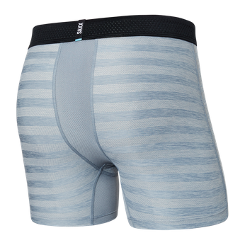 Bokserki męskie chłodzące / sportowe z rozporkiem SAXX DROPTEMP COOL Boxer Brief Fly – błękitne