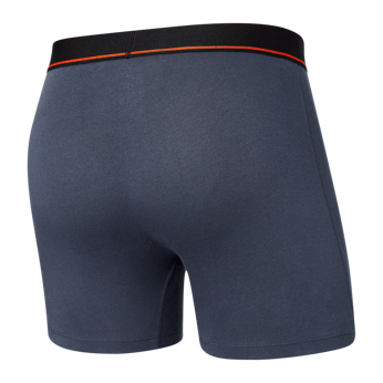 Bokserki męskie elastyczne SAXX NON-STOP STRETCH Boxer Brief z rozporkiem - granatowe