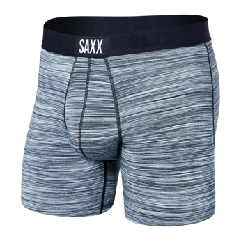 Bokserki męskie szybkoschnące SAXX VIBE Boxer Brief melanż - niebieskie