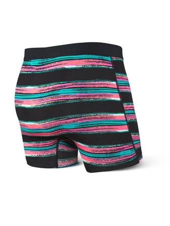 Bokserki męskie szybkoschnące SAXX VIBE Boxer Brief pasy - czarne