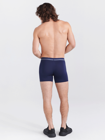 Bokserki sportowe męskie z rozporkiem SAXX SPORT MESH Boxer Brief Fly – granatowe