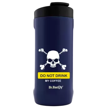 Cooler na puszkę Dr.Bacty Notus 360 ml - Do not drink my Coffe - granatowy