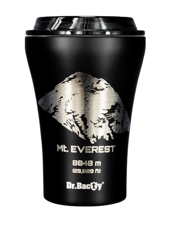 Kubek termiczny do kawy Dr.Bacty Apollo - 227 ml - Mt. Everest - czarny