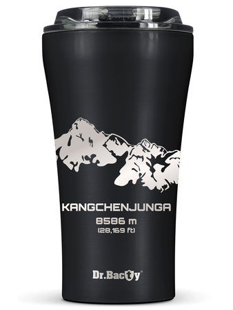 Kubek termiczny na kawę Dr.Bacty Apollo 2.0 - 360 ml - Kangchenjunga - Black Matt