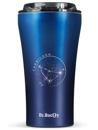 Kubek termiczny na kawę Dr.Bacty Apollo 2.0 "Koziorożec" - 360 ml - Monaco Blue