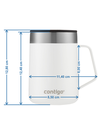 Kubek termiczny z uchem Contigo Streeterville 420 ml - Szary