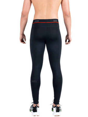 Leginsy sportowe długie męskie 2w1 SAXX KINETIC  Tight - czarne