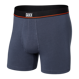 Bokserki męskie elastyczne SAXX NON-STOP STRETCH Boxer Brief z rozporkiem - granatowe