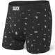 Bokserki męskie szybkoschnące SAXX VIBE Boxer Brief litery - czarne