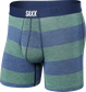 Bokserki męskie szybkoschnące SAXX VIBE Boxer Brief  w pasy - granatowe