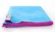 Ręcznik szybkoschnący z powłoką antybakteryjną Dr.Bacty 40X65 - niebieski z różowym obszyciem